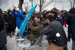 Winter Snowball Fight Frenzy.jpg Wallpaper