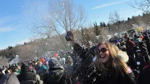 Winter Snowball Fight Joy Wallpaper