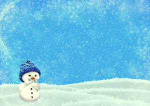 Winter Snowman Wallpaper