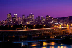 Winter Sunrise Over Longueuil Wallpaper