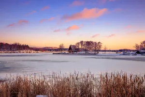 Winter Sunset Greater Sudbury Wallpaper