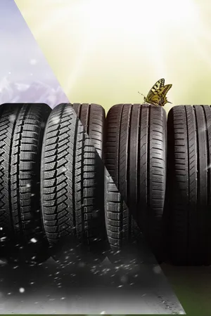 Winter Tires Ready For Snowy Roads Wallpaper