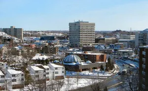 Winter Viewof Greater Sudbury Downtown Wallpaper