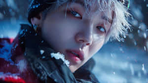 Winter Whispers Suga B T S Wallpaper