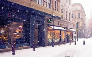 Winter Wonderland In The City Wallpaper