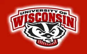 Wisconsin Badgers Football Team In Action Wallpaper