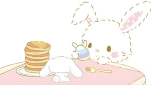 Wish Me Mell Cute Bunny Breakfast Wallpaper