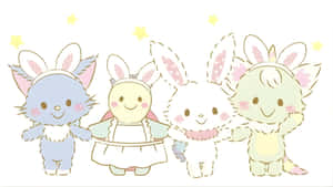 Wish Me Mell Cute Bunny Friends Wallpaper
