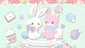 Wish Me Mell Cute Bunny Friends Wallpaper