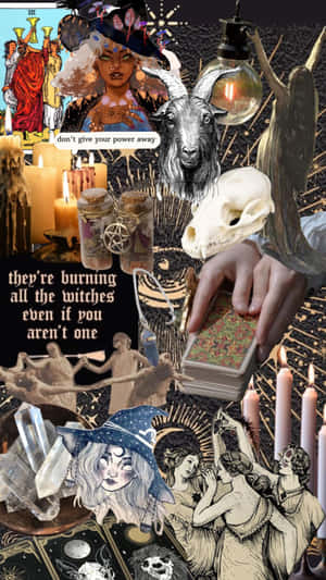 Witchcraft_ Aesthetic_ Collage Wallpaper