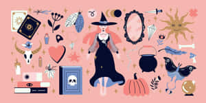 Witchcraft_ Aesthetic_ Collection_ Vector Wallpaper