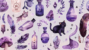 Witchcraft_ Essentials_ Pattern Wallpaper