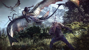 Witcher 3 Desktop Flying Monsters Wallpaper