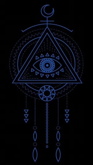 Witchy Aesthetic Eye Of Providence Wallpaper