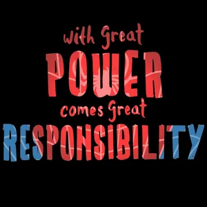 With Great Power Comes Great Responsibility Spider-man Wallpaper Wallpaper