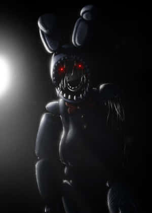 Withered Bonnie F N A F Dark Portrait Wallpaper