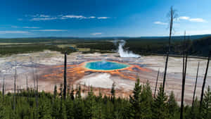 Witness The Grandeur Of Yellowstone Wallpaper