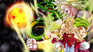 Witness The Power Of Broly, Legendary Super Saiyan Wallpaper