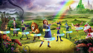 Wizard Of Oz Animated Movie Characters Wallpaper