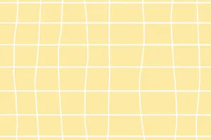 Wobbly Pastel Yellow And White Grid Aesthetic Wallpaper