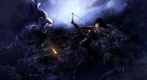 Wolf Attack In The Wild Wallpaper