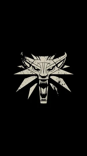 Wolf Medallion Of Geralt From Witcher 3 Iphone Wallpaper