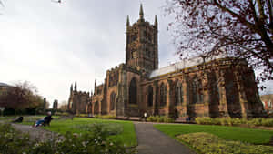 Wolverhampton Cathedral Garden View Wallpaper