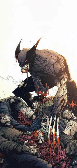 Wolverine Marvel Comic Art Iphone X Wallpaper