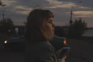 Woman Dark Iphone Wallpaper