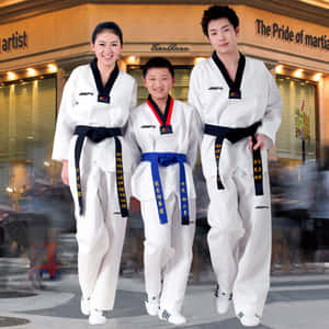 Woman In Taekwondo Uniform Wallpaper