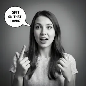 Woman Questioning Speech Bubble Wallpaper