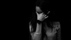 Woman Wiping Tears Sad 4k Wallpaper