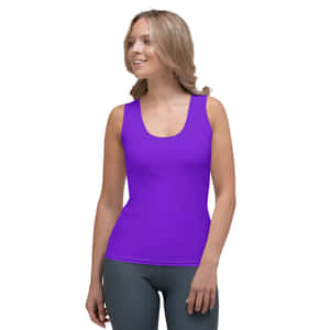 Womanin Purple Tank Top Wallpaper