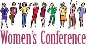 Womens_ Conference_ Cartoon_ Illustration Wallpaper