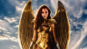 Wonder Woman 1984 Elegant Gold Armor Wallpaper