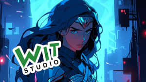 Wonder Woman Animated Style Wit Studio Wallpaper