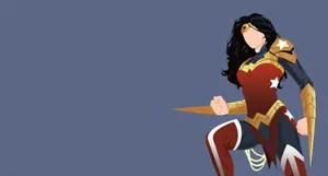 Wonder Woman Digital Artword Wallpaper