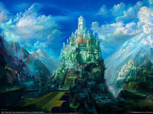 Wonderful Castle Painting Wallpaper