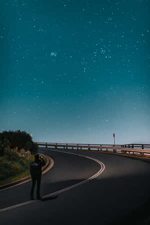 Wonderful Road At Night Wallpaper