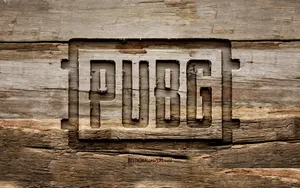 Wooden Pubg Logo Wallpaper