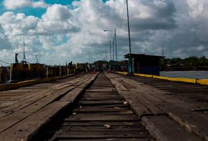 Wooden Road In Nicaragua Wallpaper