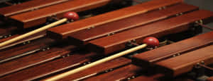 Wooden Xylophone Closeup Wallpaper