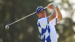 Woody Austin Wearing Checkered Shirt Wallpaper