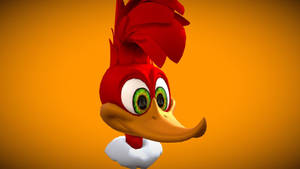 Woody Woodpecker 3d Model Wallpaper