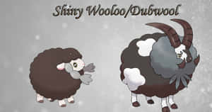Wooloo And Dubwool Gray Hd Wallpaper