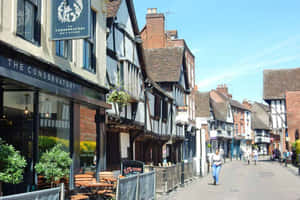 Worcester Historic Timber Framed Buildings Wallpaper