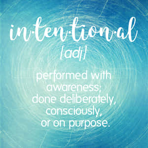 Word Intentional Wallpaper