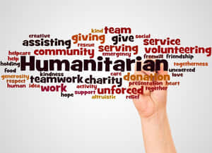 Words Related To Humanitarian Wallpaper