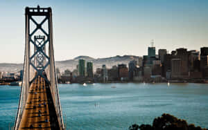 Working From A Scenic Spot Overlooking San Francisco, California. Wallpaper