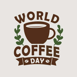 World Coffee Day Logo Wallpaper